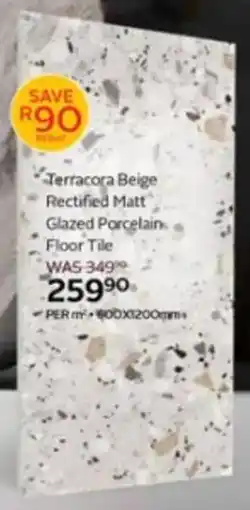 CTM Terracora Beige Rectified Matt Glazed Porcelain Floor Tile offer