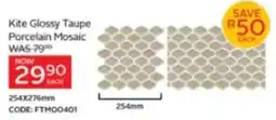 CTM Kite Glossy Taupe Porcelain Mosaic offer