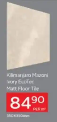 CTM Kilimanjaro Mazoni Ivory EcoTec Matt Floor Tile offer