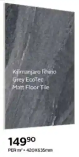 CTM Kilimanjaro Rhino Grey EcoTec Matt Floor Tile offer