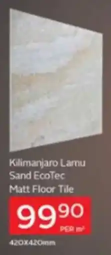 CTM Kilimanjaro Lamu Sand EcoTec Matt Floor Tile offer