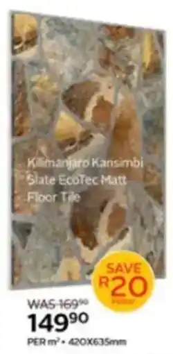 CTM Kamanjaro Karisimbi Slate EcoTec Matt Floor Tile offer