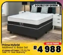 Furniture Liquidation Warehouse Prime Hybrid Mattress & Base Set offer
