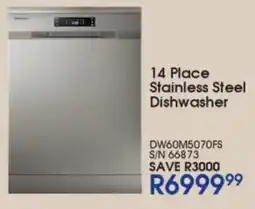 Hirsch's Samsung 14 Place Stainless Steel Dishwasher offer