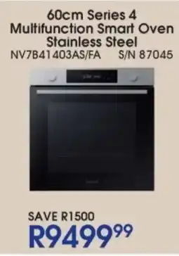 Hirsch's Samsung Series 4 Multifunction Smart Oven Stainless Steel offer