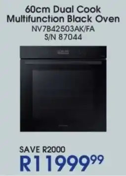 Hirsch's Samsung Dual Cook Multifunction Black Oven offer