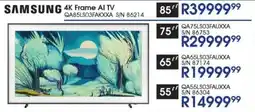 Hirsch's Samsung 55" 4K Frame AI TV offer