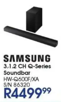 Hirsch's Samsung 3.1.2 CH Q-Series Soundbar offer