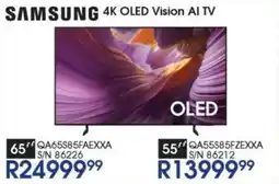 Hirsch's Samsung 55" 4K OLED Vision AI TV offer