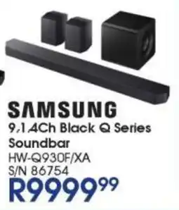 Hirsch's Samsung 9.1.4Ch Black Q Series Soundbar offer