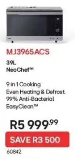 Hirsch's LG NeoChef 9 in 1 Cooking Microwave offer