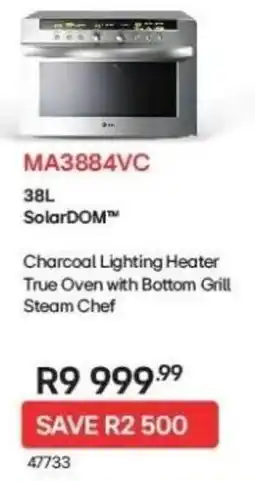 Hirsch's LG Charcoal Lighting Heater True Oven with Bottom Grill Steam Chef offer