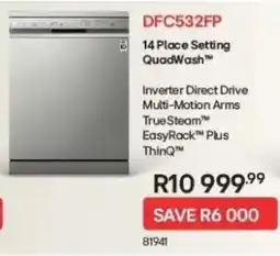 Hirsch's LG 14 Place Setting QuadWash offer