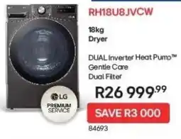 Hirsch's LG Dual Inverter Heat PumpDryer offer