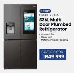 Hirsch's Hisense Multi Door Plumbed Refrigerator offer
