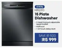 Hirsch's Hisense 15 Plate Dishwasher offer