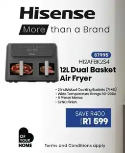 Hirsch's Hisense Dual Basket Air Fryer offer