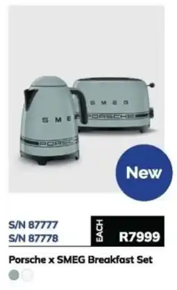 Hirsch's Porsche x SMEG Breakfast Set offer