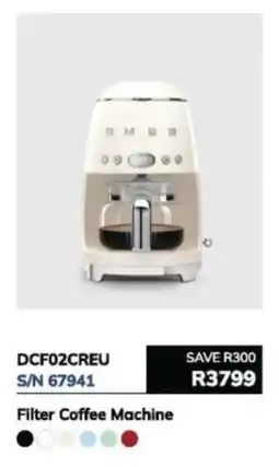Hirsch's Smeg Filter Coffee Machine offer