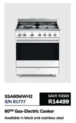 Hirsch's Smeg Gas-Electric Cooker offer