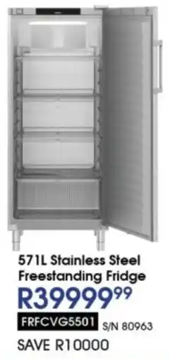 Hirsch's Liebherr Stainless Steel Freestanding Fridge offer