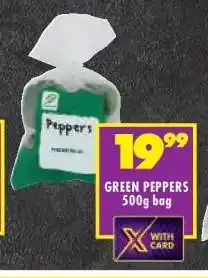 Shoprite GREEN PEPPERS offer