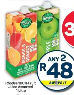 Pick n Pay Rhodes 100% Fruit Juice Assorted 1 Litre offer