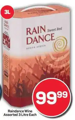 Pick n Pay Raindance Wine Assorted 3 Litre Each offer