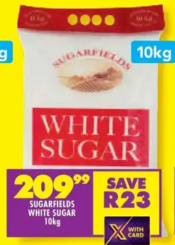 Shoprite SUGARFIELDS WHITE SUGAR 10kg offer