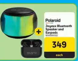 Makro Polaroid Joyeux Bluetooth Speaker and Earpods offer