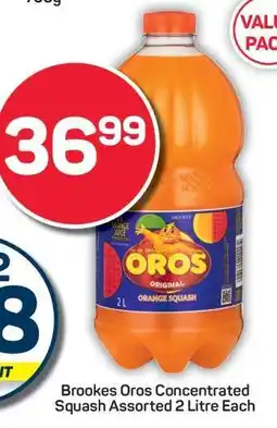 Pick n Pay Brookes Oros Concentrated Squash Assorted 2 Litre Each offer