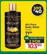Dis-Chem Afri Pure Body Wash-For 2 x 500ml offer