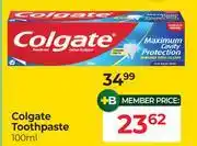 Dis-Chem Colgate Toothpaste-100ml offer