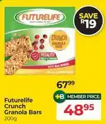 Dis-Chem Futurelife Crunch Granola Bars-200g offer