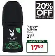 Dis-Chem Playboy Roll On-50ml offer
