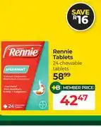 Dis-Chem Rennie Tablets 24 Chewable Tablets offer
