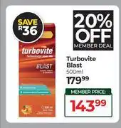 Dis-Chem Turbovite Blast-500ml offer