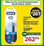 Dis-Chem Oral B iO Replacement Brush Heads 2 Pack offer