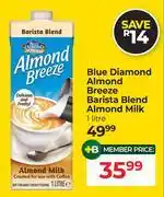 Dis-Chem Blue Diamond Almond Breeze Barista Blend Almond Milk-1L offer
