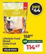 Dis-Chem Lifestyle Food Mixed Dried Fruit-750g offer