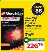 Dis-Chem Slow Mag Mental & Physical Performance 30 Effervescent Tablets offer