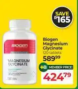 Dis-Chem Biogen Magnesium Glycinate 120 Tablets offer
