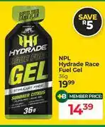 Dis-Chem NPL Hydrade Race Fuel Gel-36g offer