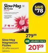 Dis-Chem Slow Mag Magnesium Fizzies 30 Effervescent Tablets offer