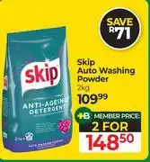 Dis-Chem Skip Auto Washing Powder-For 2 x 2kg offer