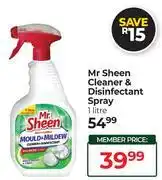 Dis-Chem Mr Sheen Cleaner & Disinfectant Spray-1Ltr offer