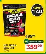 Dis-Chem NPL BCAA EAA 12:1:1-600g offer