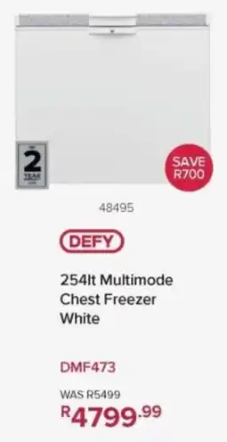 Hirsch's Defy Multimode Chest Freezer White offer