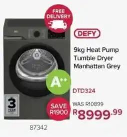 Hirsch's Defy Heat Pump Tumble Dryer Manhattan Grey offer