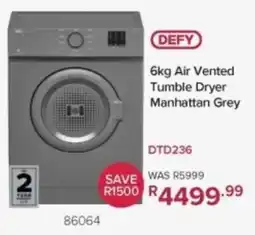 Hirsch's Defy Air Vented Tumble Dryer Manhattan Grey offer
